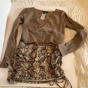 Forever 21/Windsor top and skirt